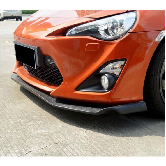 Накладка на передній бампер Lip V3 (Карбон) для Toyota GT86 2011- рр | Зображення 2