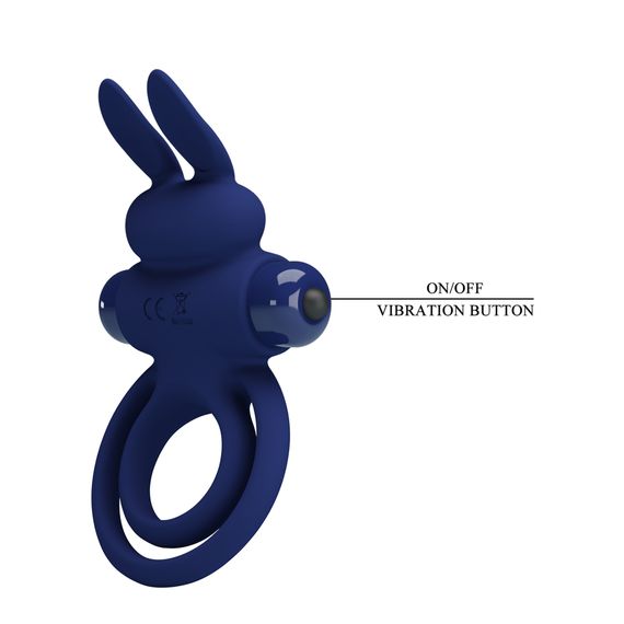 Ерекційне кільце з вібрацією PRETTY LOVE Powerful ring, 10 vibration functions | Зображення 4