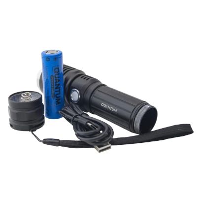 Ліхтар Quantum Solid-H 10W LED з USB-C + Li-ion21700/4000mAh (QM-FL1020-21700/4000-PB) | Зображення 1