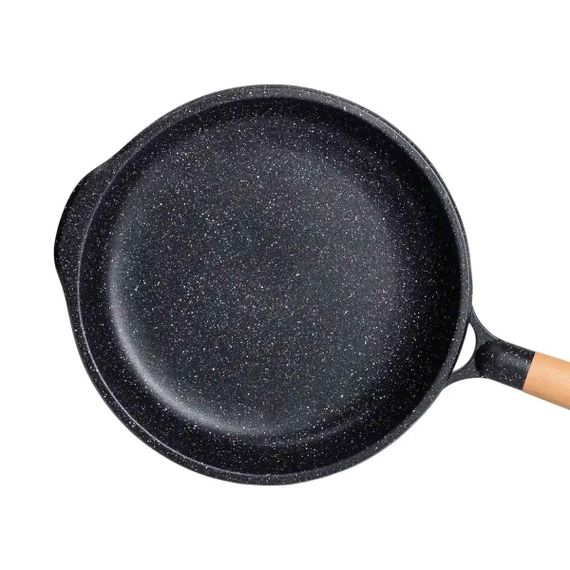 Алюмінієва сковорода 2,8 л з мармуровим покриттям антипригарним Ø 28 см товсте дно MGC чорний HP-4-420B | Зображення 3