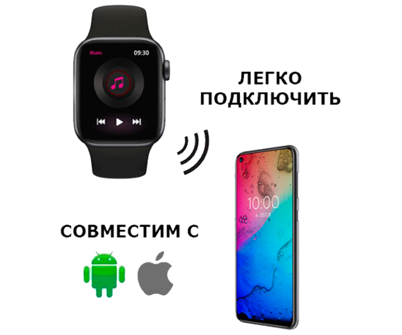 Смарт часы 1.75" XPRo Smart Watch 7 F10 Plus 44 мм черные (F10 Plus_1060) | Зображення 9