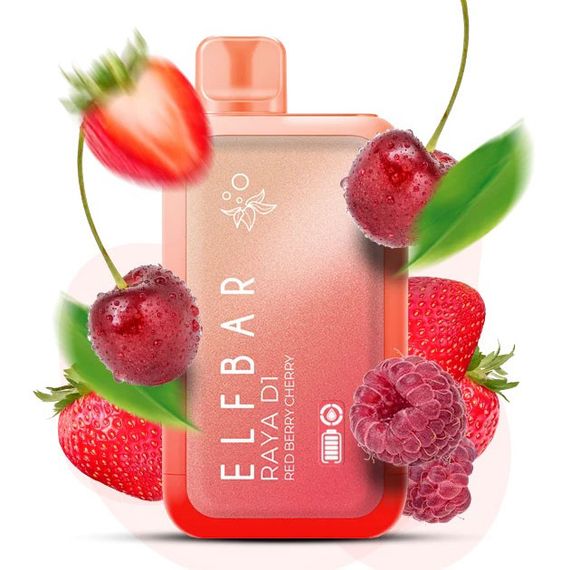 Elf Bar RAYA D1 13000 смак Червона Ягода Вишня (Red Berry Cherry) (ws48815-8)