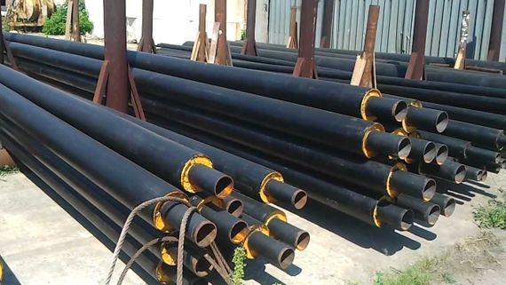 Труба теплоізольована в ПЕ оболонці ф 76/140 мм