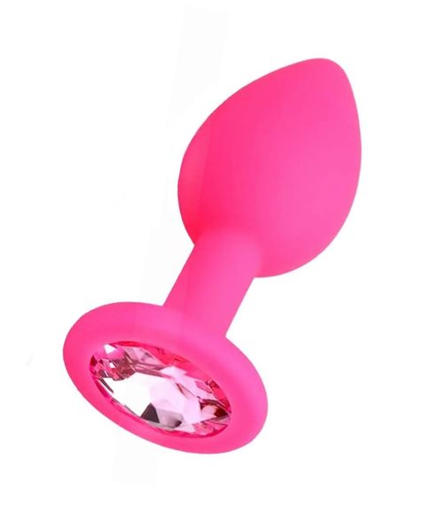 Силіконова анальна пробка із кристалом SKN KSIL-05S ( розмір S ) sexstyle