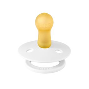 Соска пустушка BIBS Colour Latex 0-6 міс кругла White