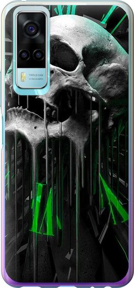 Чехол на Vivo Y31 Череп-часы "4100u-584-17620"