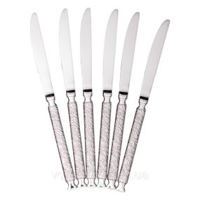 Набор столовых ножей 6 (шт)  из нержавеющей стали 23 (см) Серебро HP-8-37