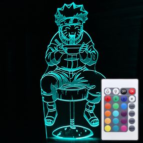 Акриловый светильник-ночник с пультом 16 цветов Наруто рамен tty-n000861