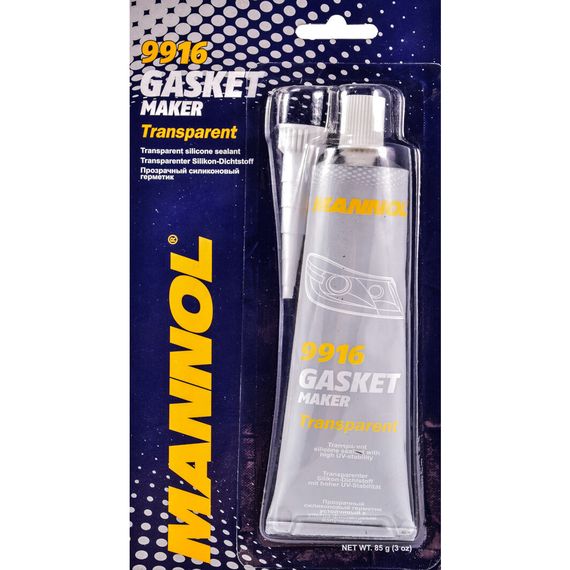 Герметик силіконовий для скла фар Mannol 9916 Silicone-Gasket 85 г прозорий