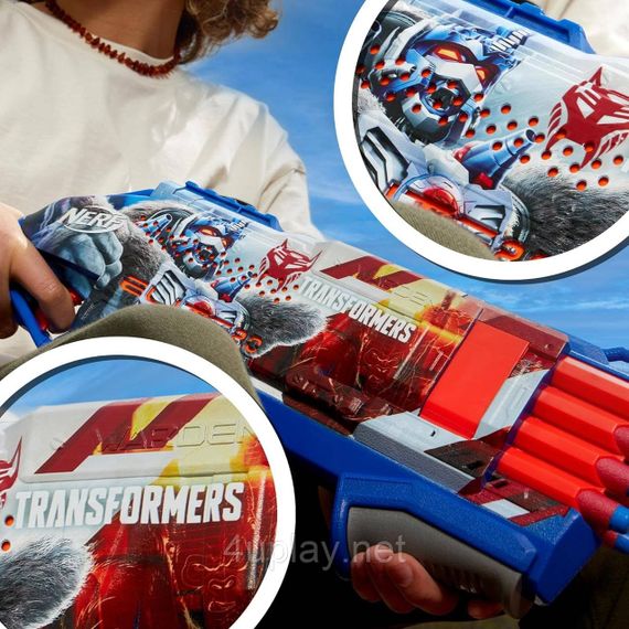 Бластер Nerf Transformers Optimus Primal Dart Blaster. Трансформери Нерф Оптімус Праймал | Зображення 6