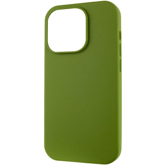 Чехол Silicone Case Full Protective (AA) NO LOGO для Apple iPhone 16 Pro Max (6.9") Зеленый / Dark Olive | Зображення 4