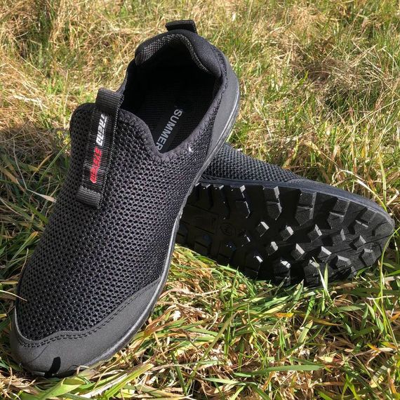 Чоловічі кросівки із сітки 43 розмір. Літні кросівки, кросівки літо чоловічі сітки. Модель 54929. Колір: чорний | Зображення 2