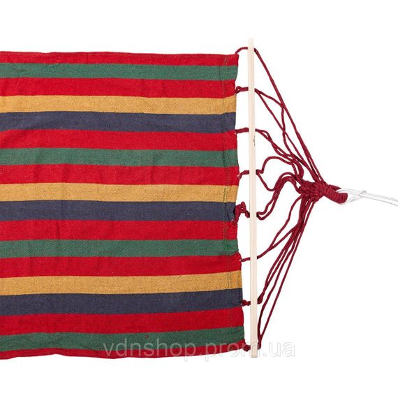 Гамак туристический подвесной тканевый 174х80 см с планкой Красный SJ-0010-2R | Зображення 1