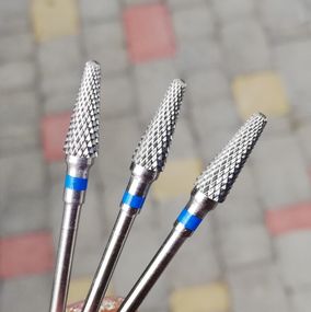 Фреза зонтик твердосплав с синей насечкой