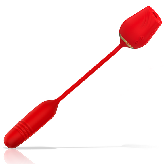 Вібратор 2 в 1 Amalfi, вакуум + фрикції, червоний Mia (Іспанія) Sex Aura | Зображення 1