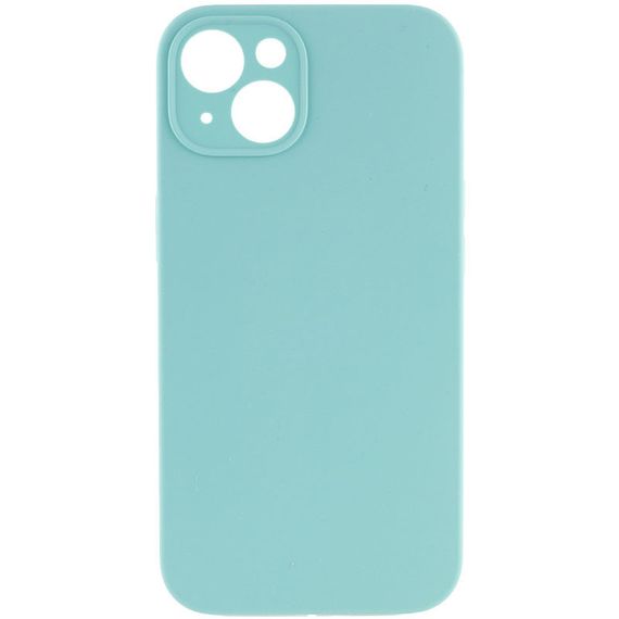 Чехол Silicone Case Full Camera Protective (AA) NO LOGO для Apple iPhone 15 (6.1") Бирюзовый / Marine Green