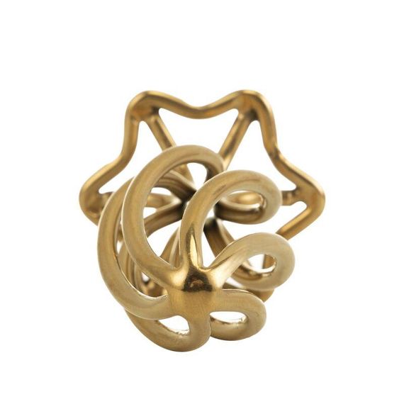 Анальна пробка LOCKINK SEVANDA Hollow Spiral Golden Metal Anal Plug — L size Sex Aura | Зображення 6