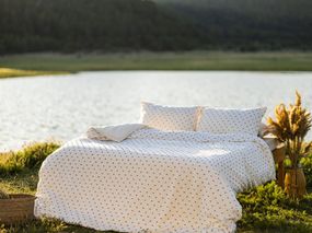 Постільна білизна Limasso Stonewashed Pas A Pas 200 х 220 см Snow White