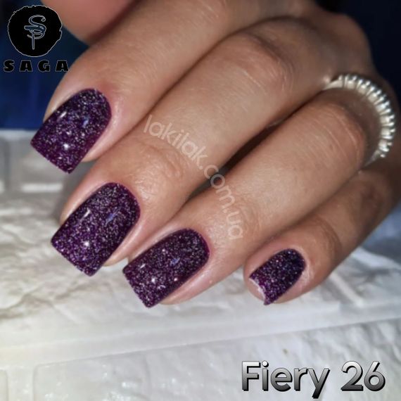 Світловідбиваючий гель-лак SAGA 26 Fiery 9мл | Зображення 4