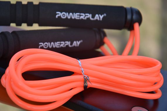 Скакалка PowerPlay 4205 Classic Plus Jump Rope Помаранчева 2,7 м | Зображення 8
