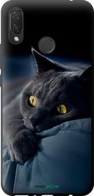 Чохол на Huawei P Smart Plus Димчастий кіт "825b-1555-2448"