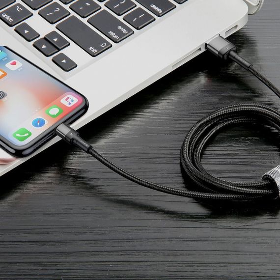 Кабель Baseus Cafule Lightning Special Edition 2.4A (1m) red/black | Зображення 2