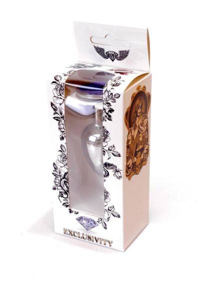 Анальна пробка - Jewellery Silver Plug Dark Blue Sex Aura | Зображення 7