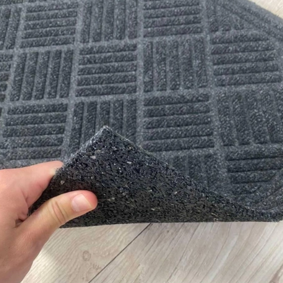 Килимок з гумової крихти 45*75см К-703 сірий ДУБНО | Зображення 2