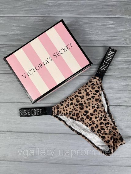 Трусики женские Victoria’s Secret Brazilian VERY SEXY Стразы Виктория Сикрет Бразилиан Леопардовый, L | Зображення 2