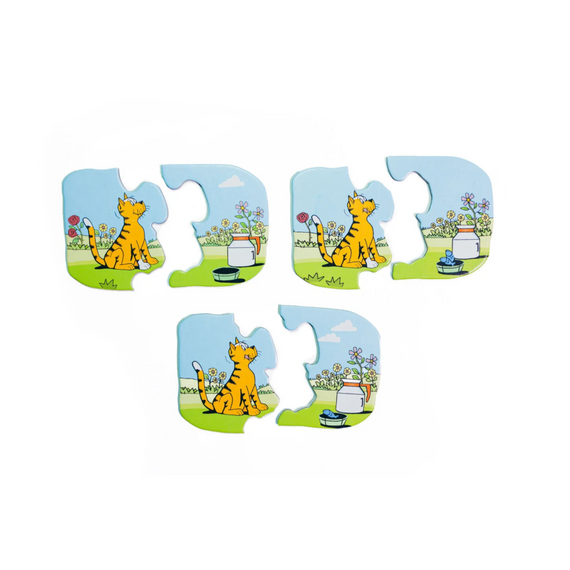 Детские Пазлы "Котик" Такая Мака 960216 6 элементов | Зображення 2