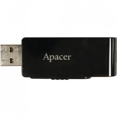 USB флеш накопичувач Apacer 64GB AH350 Black RP USB3.0 (AP64GAH350B-1) | Зображення 5