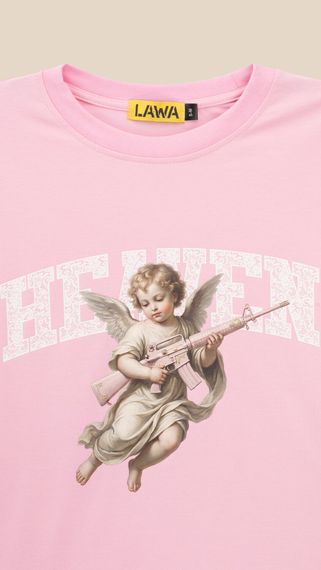 Лонгслів з принтом жіночий LAWA P-WT02312 S/M Рожевий shop (2000999529191) | Зображення 1