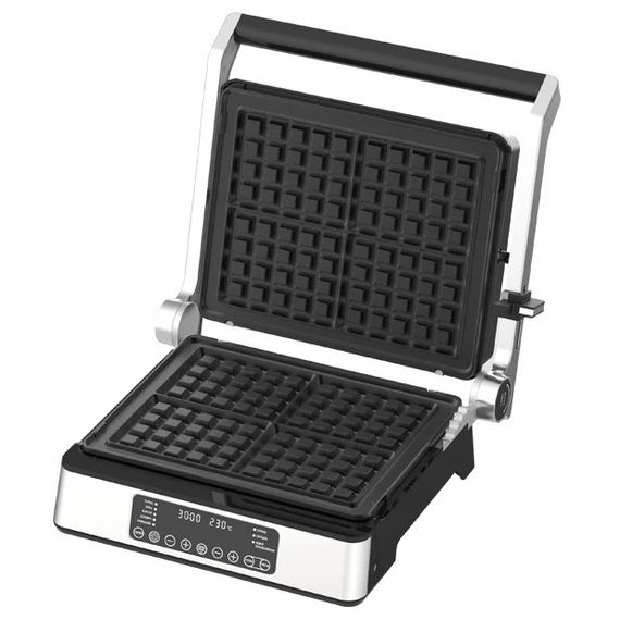 Гриль-барбекю электрический Magio MG-356, Настольный гриль для гамбургеров Прижимная электробутербродница | Зображення 2