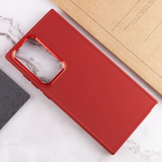 TPU чехол Bonbon Metal Style для Samsung Galaxy S23 Ultra Красный / Red | Зображення 3