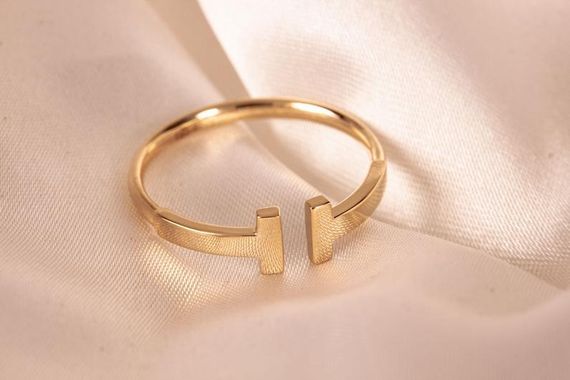 Женское кольцо Tiffany из желтого золота 22 | Зображення 4