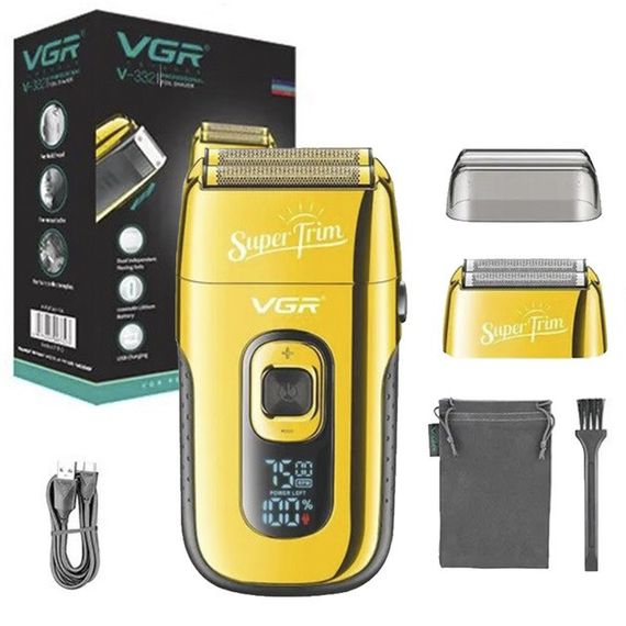 Електробритва Шейвер з дисплеєм VGR V-332. OB-660 Колір: золотий | Зображення 2
