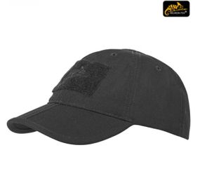 Бейсболка Helikon Folding PolyCotton Rip-Stop - Black