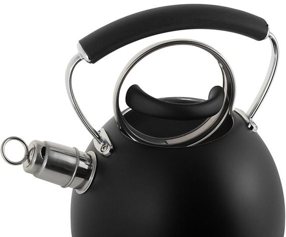 Чайник Ofenbach Magic Kettle 2.5л зі свистком та скляною кришкою, чорний | Зображення 6