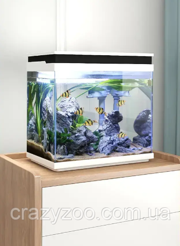 Аквариум SunSun HNE-300 белый 12 л 30x20x33 см | Зображення 2