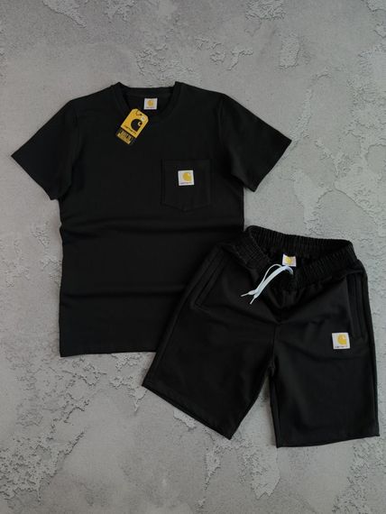 Набір Carhartt  футболка та  шорти  чорний