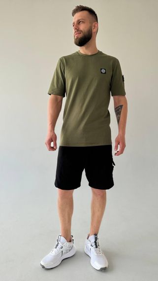 Чоловічий літній костюм Stone Island хакі | Зображення 1