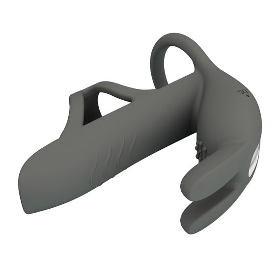 Насадка з вібрацією Pretty Love - MASTER RING GRAY, BI-210326-1 sexstyle | Зображення 7