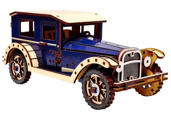Конструктор Puz-00955 Retro car, дерев'яний PuzzleOK | Зображення 3