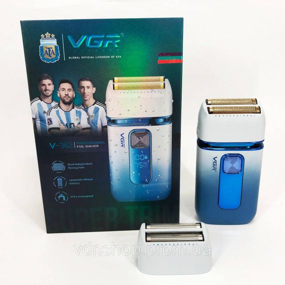 Портативна бритва VGR V-362, Електрична чоловіча бритва для бороди, Електробритва бездротова портативна AM-90 | Зображення 9