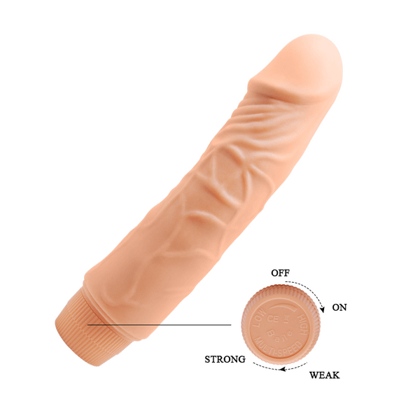 Вібратор BAILE JEFF Soft Skin 19,5 cm Sex Aura | Зображення 8