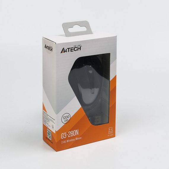Миша бездротова A4Tech G3-280N USB V-Track, 1200dpi, колір чорний | Зображення 5