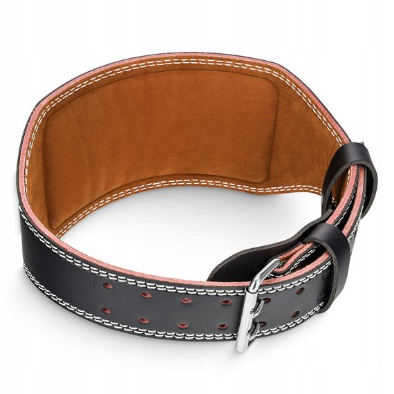 Пояс для важкої атлетики 4FIZJO шкіряний Size M Black (P-5905973404303) | Зображення 1