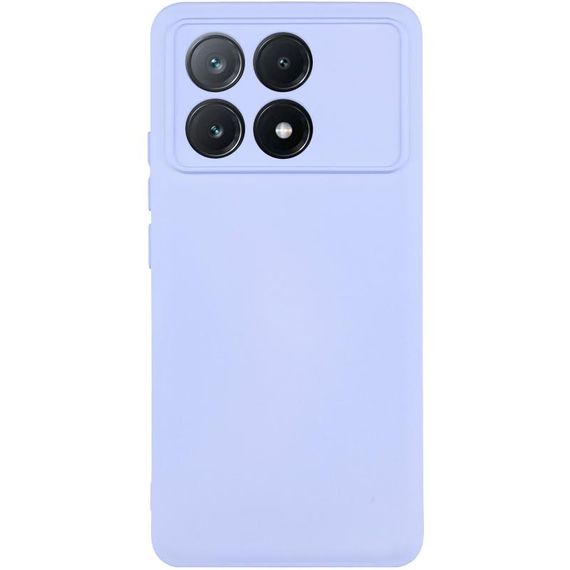 Чохол TPU GETMAN Liquid Silk Full Camera для Xiaomi Poco X6 Pro Бузковий / Light purple
