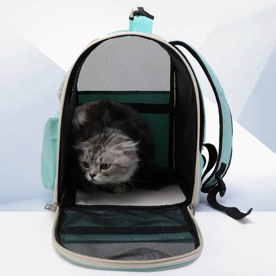 Рюкзак перенесення для котів SV маленьких собак, для котів 42х25х30 cm Блакитний (sv3664) | Зображення 4