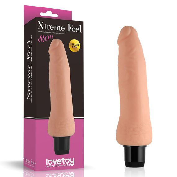 Реалістичний вібратор - Xtreme Feel Vibrator Flesh 8" Sex Aura